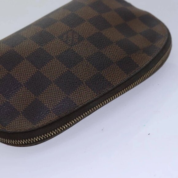 LOUIS VUITTON Damier Ebene Pochette Cosmetic PM Pouch N47516 LV Auth 80308 - Picture 7 of 15